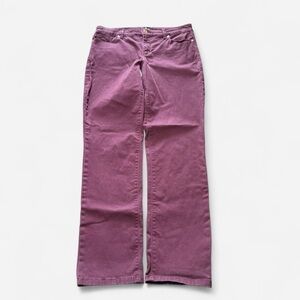 Super cool vintage y2k 2000s Bandolino burgundy womens wide leg baggy jeans!